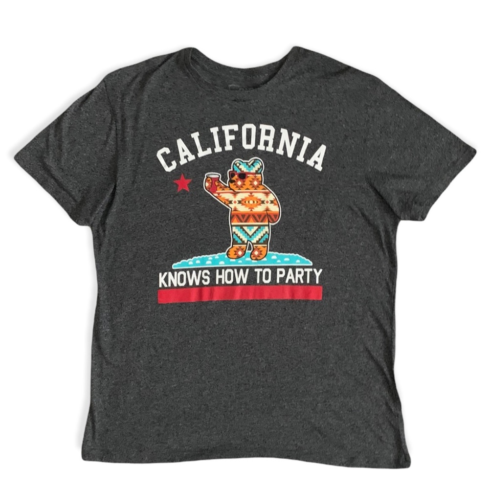 Riot Society Crew Men's Grey T-shirt - Large